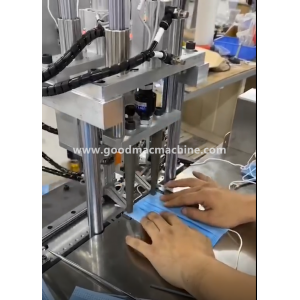 Semi-automatic flat mask ear loop welding machine